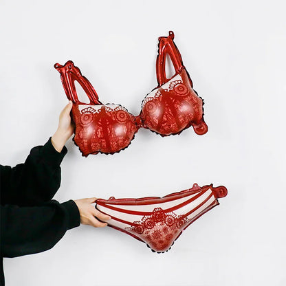 Sexy Lingerie Aluminum Foil Balloon Bachelorette Party Whiskey Red Lips High Heel Adult Party Bride Wedding Hen Night Decoration