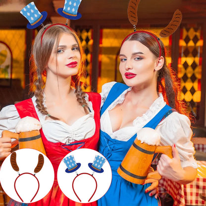 Munich beer headband photo props party decorations Love Oktoberfest headband buckle Makeup costume props christmas decoration