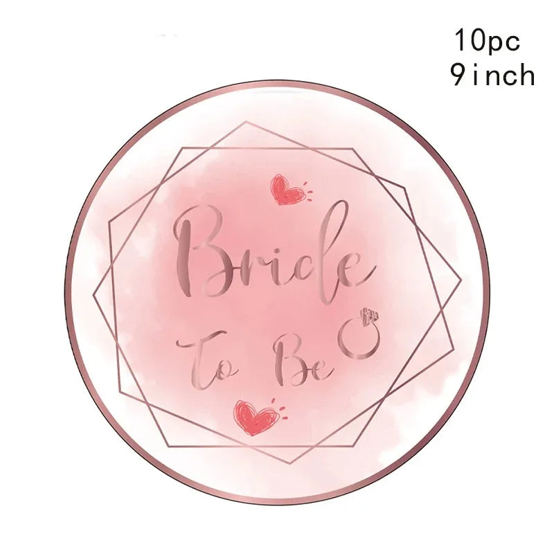 Bachelorette Party Decoration Disposable Tableware Dimond Ring Finger Napkins Bride To Be Bridal Shower Happy Hen Party Decors