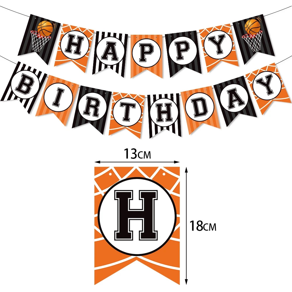 Basketball Cake Topper Happy Birthday Star T-shirt Ball Cupcake Toppers Baby Shower Kids Party Dessert DIY Baking Supplies Decor