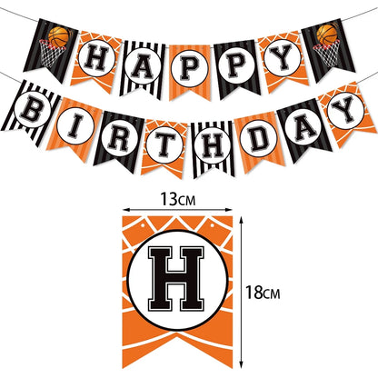 Basketball Cake Topper Happy Birthday Star T-shirt Ball Cupcake Toppers Baby Shower Kids Party Dessert DIY Baking Supplies Decor