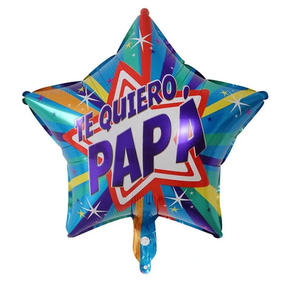 Spanish Super Dad Balloons Happy Father's Day Foil Helium Ball Father Mother Party Decoration Home Scene DIY Arrangement