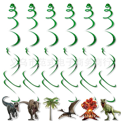 Jurassic Dinosaur Birthday Decoration Tableware Balloon Paper Cup Backdrop Tablecloth Banner Plate Birthday Party Decor Supplies
