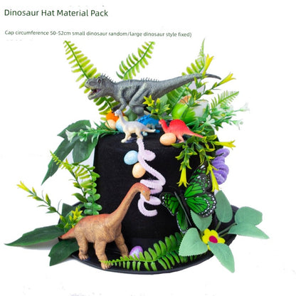 Easter Hat DIY Rabbit Chicken Kindergarten Handmade Material Kit Kids Matching Performance and Catwalk Activity