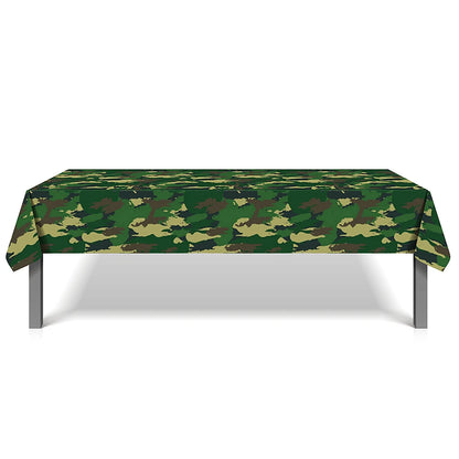 Army Party Tableware Camouflage Green Plates Cups Tablecloths Camouflage Balloons Military Theme Birthday Party Decorations
