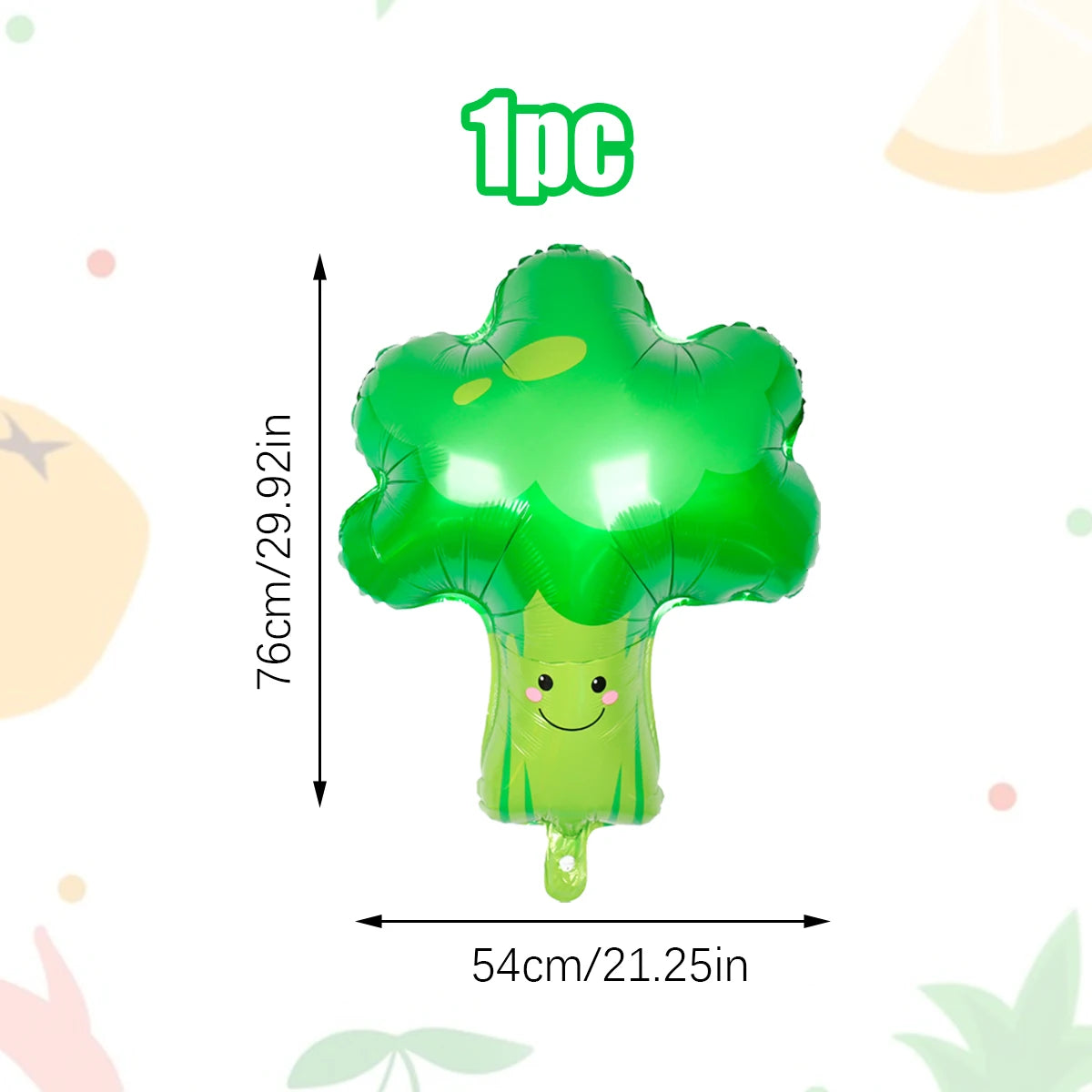 1/7pcs Strawberry Broccoli Corn Banana Tomato Orange Carrot Balloons Suitable for Birthday, Baptism, Summer Party, Fruit Theme