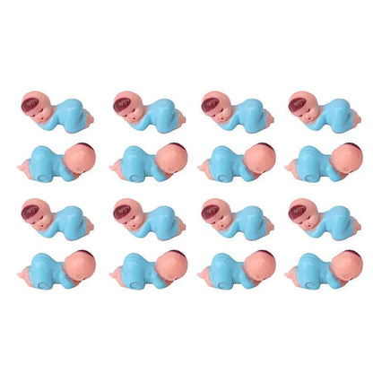 60/30Pcs Pink Blue Mini Plastic Babies D boy or girl gender reveal Ice Cube Game Baby shower Party Favors Decorations