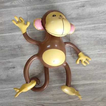 PVC Inflatable Animal Monkey Balloon Dance Monkey Baloon Happy Animal Birthday Party Balon Jungle Safari Birthday Party Decor