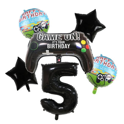 Video Game Birthday Decoration Tableware Balloons for Boy Paper Plates Cups Napkins Banner Cake Topper Video Game Party Favors