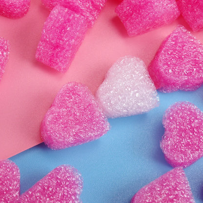 100pcs/lot Pink Heart Shaped Foam for Wedding Party Home Decoration Gift Box Filling Material Packing Wedding Flower Box Filler
