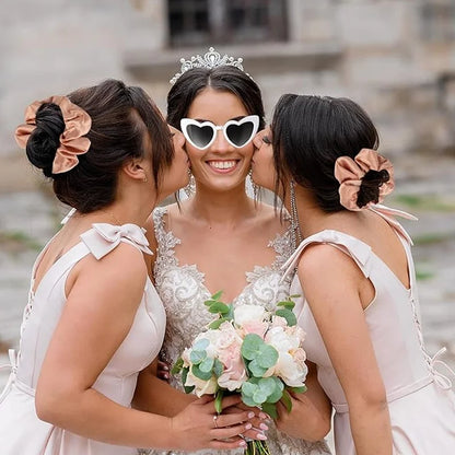 Heart Shaped Sunglasses Wedding Bride Bridesmaid Gift Bachelorette Party Favors Bridal Squad Glasses Bulk 12/24/36/48/60PCS