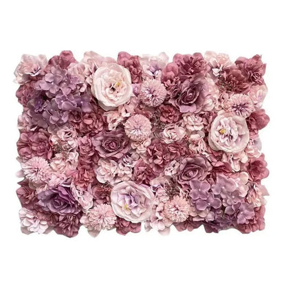 Pink Silk Rose Flower Wall Panels Artificial Flower for Wedding Decoration Baby Show Party Home Bedroom Backdrop Decor