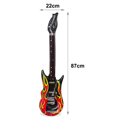 Inflatable Rock Star Toy Ballon Inflatable Party Props Balloons Guitar Saxophone Keyboard Piano Rock Toys Karaoke Party Decors