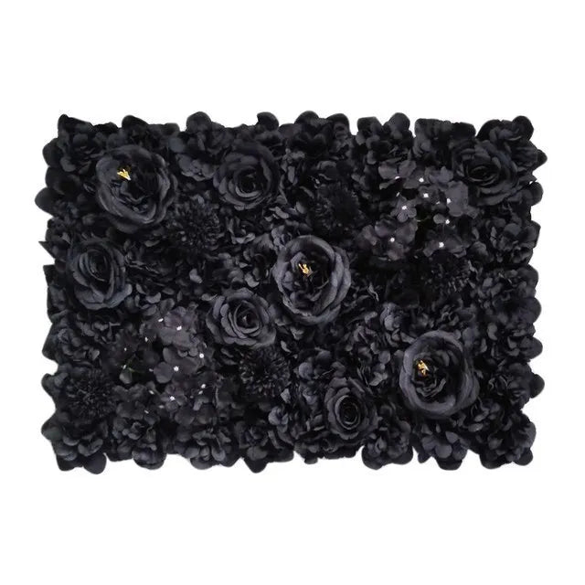 Pink Silk Rose Flower Wall Panels Artificial Flower for Wedding Decoration Baby Show Party Home Bedroom Backdrop Decor