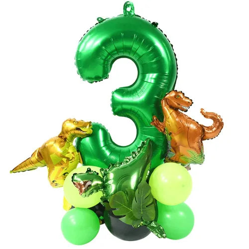 Jurassic Dinosaur Birthday Decoration Tableware Balloon Paper Cup Backdrop Tablecloth Banner Plate Birthday Party Decor Supplies