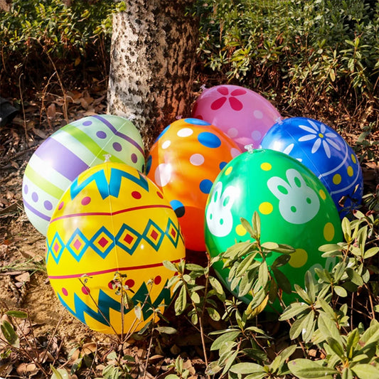 Easter Decoration Giant Egg Pvc Inflatable Ball Outdoor Garden Pendant Ornament 35x27cm Balloon Party Easter Egg Decors For Yard