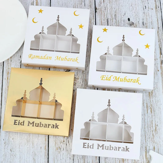 EID Mubarak Decor Candy Box Ramadan Decoration 2025 for kid Packaging Box Ramadan Kareem Islamic Muslim Party Eid Al Adha Gifts