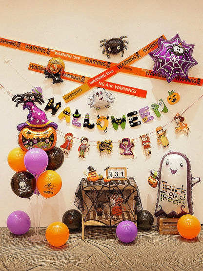 Background Wall Decoration Pumpkin Lamp Children Props Balloon
