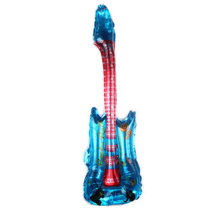 Inflatable Rock Star Toy Ballon Inflatable Party Props Balloons Guitar Saxophone Keyboard Piano Rock Toys Karaoke Party Decors