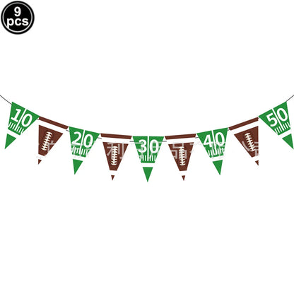 American Football and Rugby Party Disposable Tableware Napkins Paper Plates Cups Children Boys Birthday Party Decor Supplies
