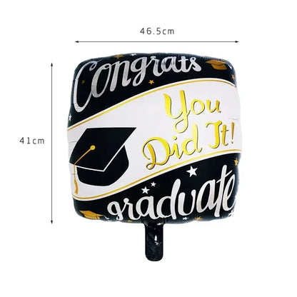 Graduation Party Balloon Owl Helium Globe Foil Balloon Congrats Grad School Celebrations 2024 Party Decorations Globos Ballons