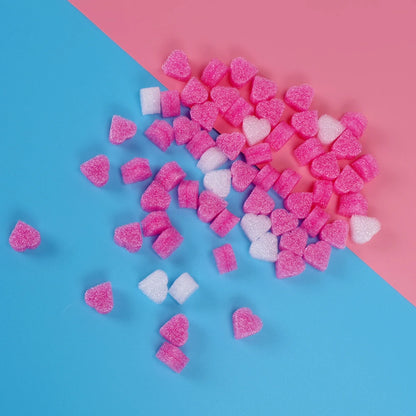 100pcs/lot Pink Heart Shaped Foam for Wedding Party Home Decoration Gift Box Filling Material Packing Wedding Flower Box Filler