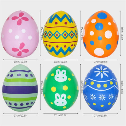 Easter Decoration Giant Egg Pvc Inflatable Ball Outdoor Garden Pendant Ornament 35x27cm Balloon Party Easter Egg Decors For Yard