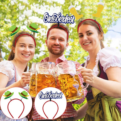 Munich beer headband photo props party decorations Love Oktoberfest headband buckle Makeup costume props christmas decoration