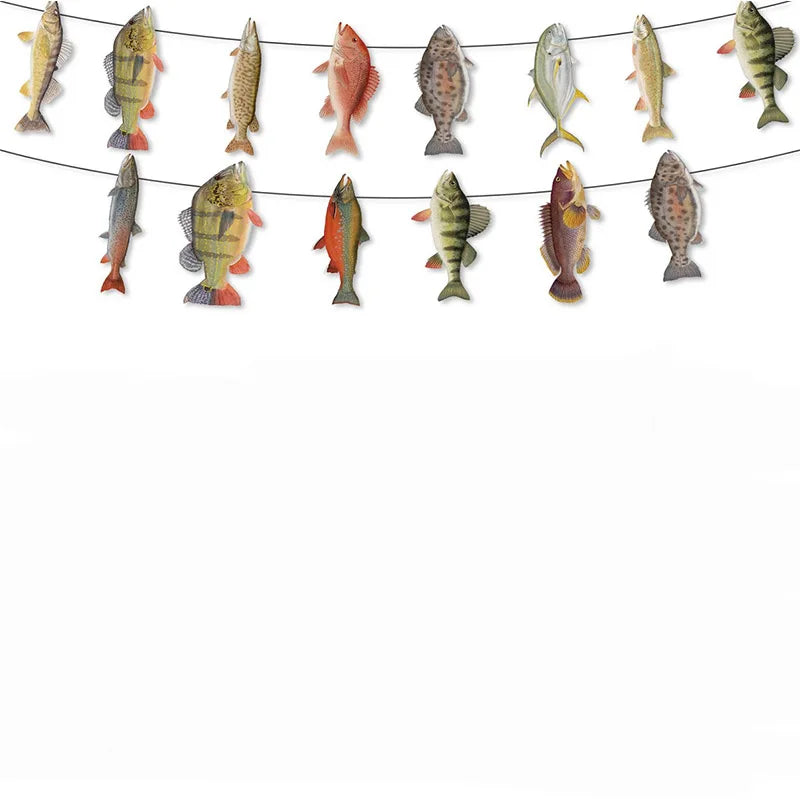 10Guests Gone Fishing Party Disposable Tableware Little Fisherman Goes Fishing for Birthday Party Supplie