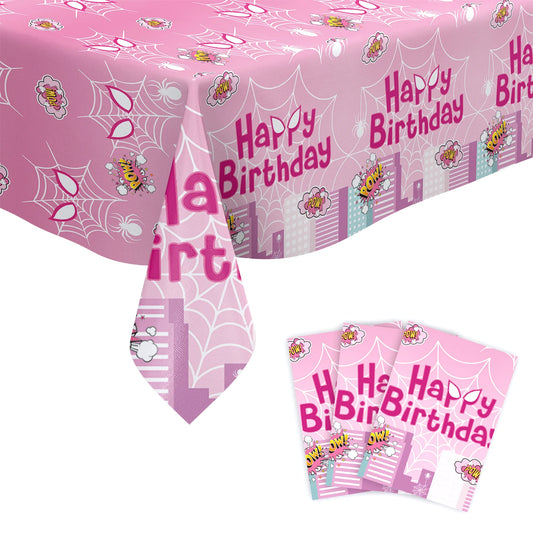 New Spider-Man Gwen Party Decorations Pink Spider-Man Themed Balloons Girls Birthday Party Cups Plates Portable Tableware