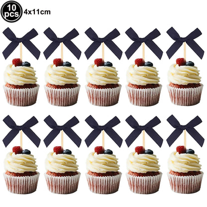 Black Bow Party Supplies Bow Birthday Party Dinner Plate Cup Napkin Toppers Bow Party Decors for Bachelorette Bridal Baby Shower