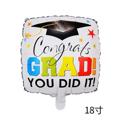 Graduation Party Balloon Owl Helium Globe Foil Balloon Congrats Grad School Celebrations 2024 Party Decorations Globos Ballons