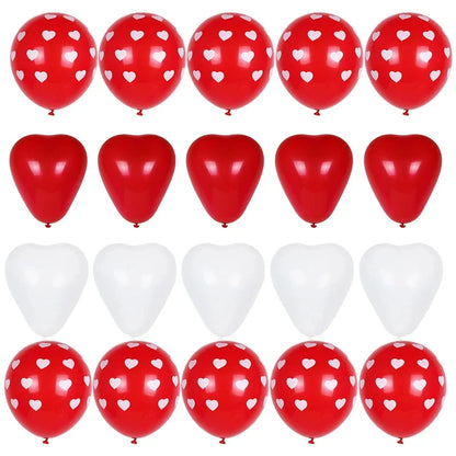 I Love You Letter Balloons Set Red Heart Balloon for Proposal Valentine's Day Decoration Marry Me Wedding Anniversary party gift