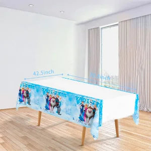 Frozen Theme Party Supplies,Frozen Birthday Party Tableware-161pcs Frozen Party Supplies-Frozen Plates Napkin Cup Tablecloth