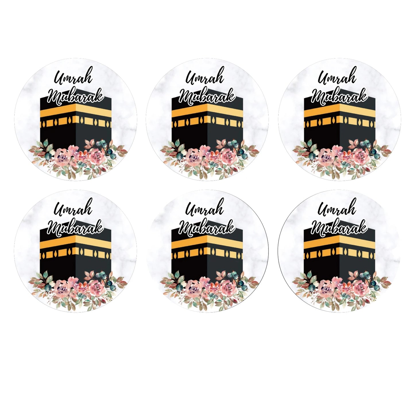 umrah mubarak decorative stickers, Muslin Sheep Holidays Kaaba Bottle Wrapper, hajj mubarak gift decoration supplies