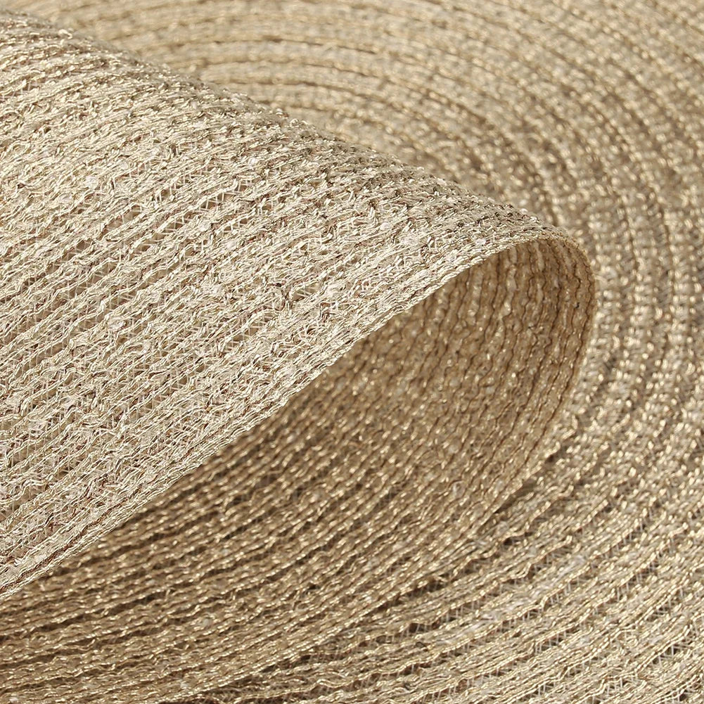 Set of 6 Round Placemats and Coasters Braided Woven Place Mats Washable Heat Resistant Table Mats and Coasters for Dining Table