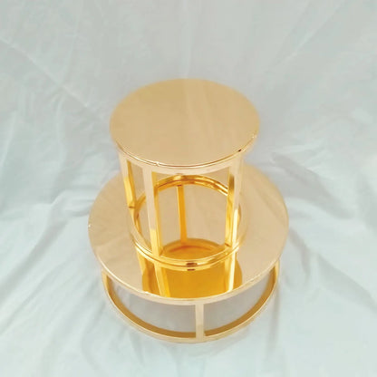 Metal Round and Square Floating Cake Stand Gold Modern Cake Stand Wedding Cake Tier Birthday Party Cupcake Display Stand