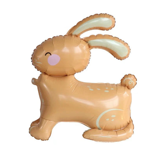4pcs 4D Standing Rabbit Balloon Cute Cartoon Animal Foil Ballon Wedding Happy Birthday Party Decoration Kids Toys Baby Shower