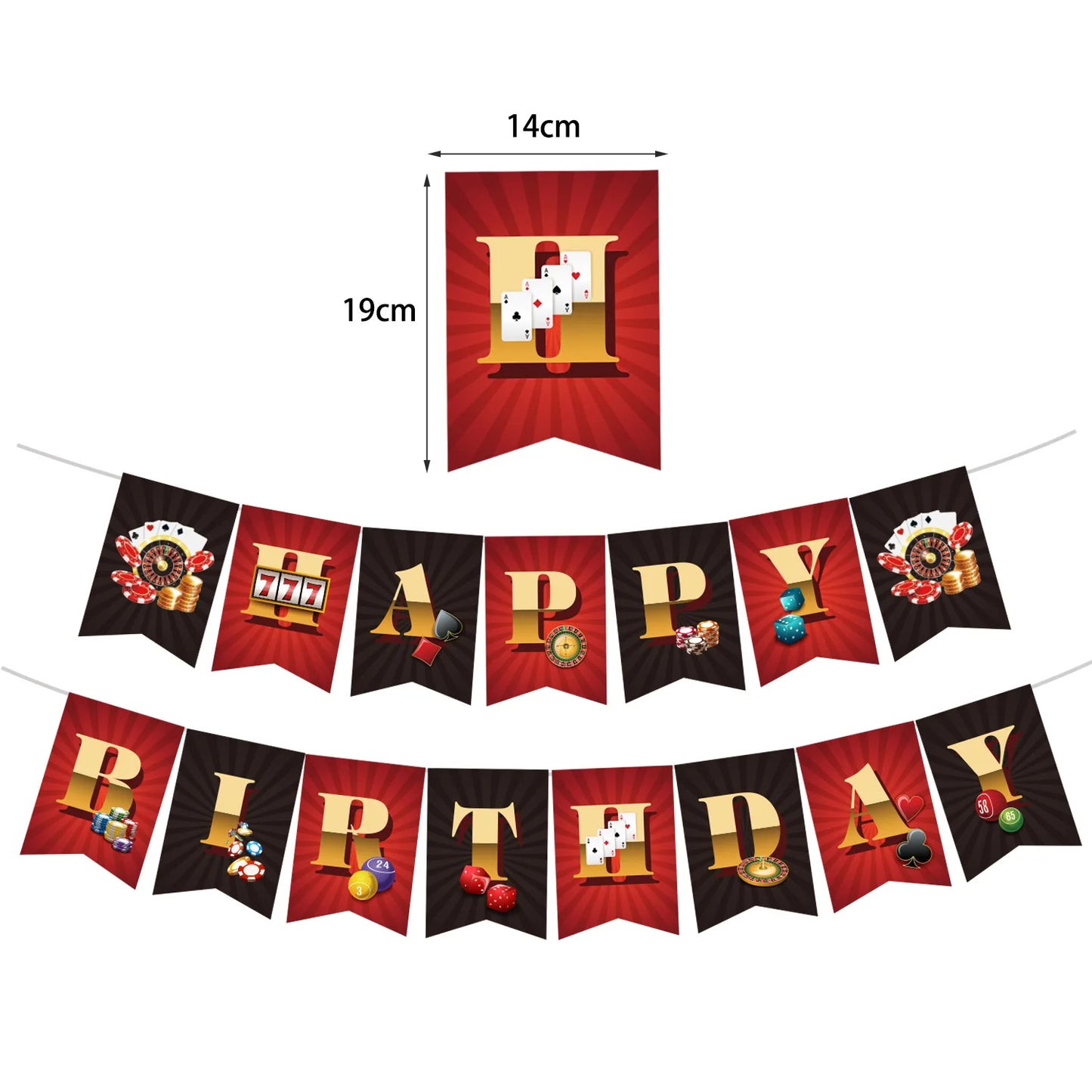 Casino Birthday Decorations Las Vegas Party Foil Curtains Backdrop Balloon New Years Eve Party Poker Decor Supplies