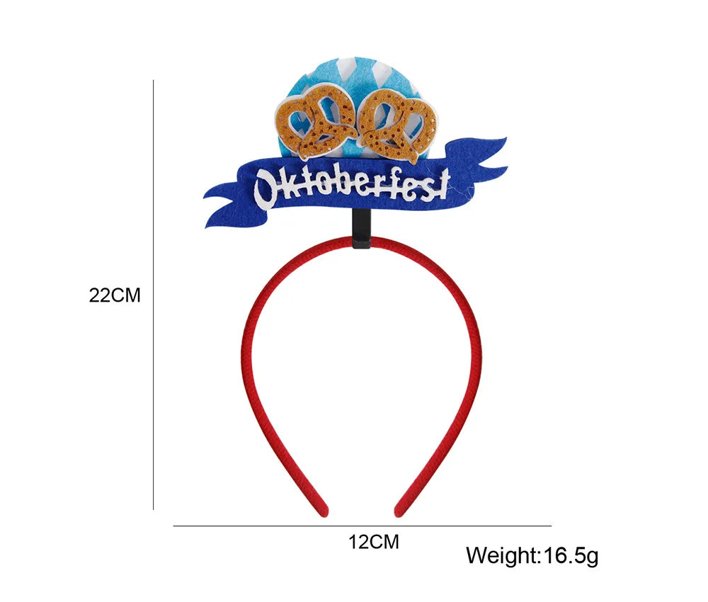 Munich beer headband photo props party decorations Love Oktoberfest headband buckle Makeup costume props christmas decoration