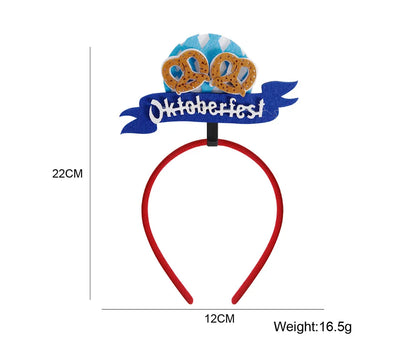 Munich beer headband photo props party decorations Love Oktoberfest headband buckle Makeup costume props christmas decoration