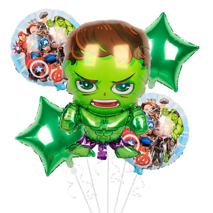 Avengers Superhero Birthday Party Decoration Balloon Cake Plate Paper Cup Box Gift Bag Background Banner 10 People Tableware Set