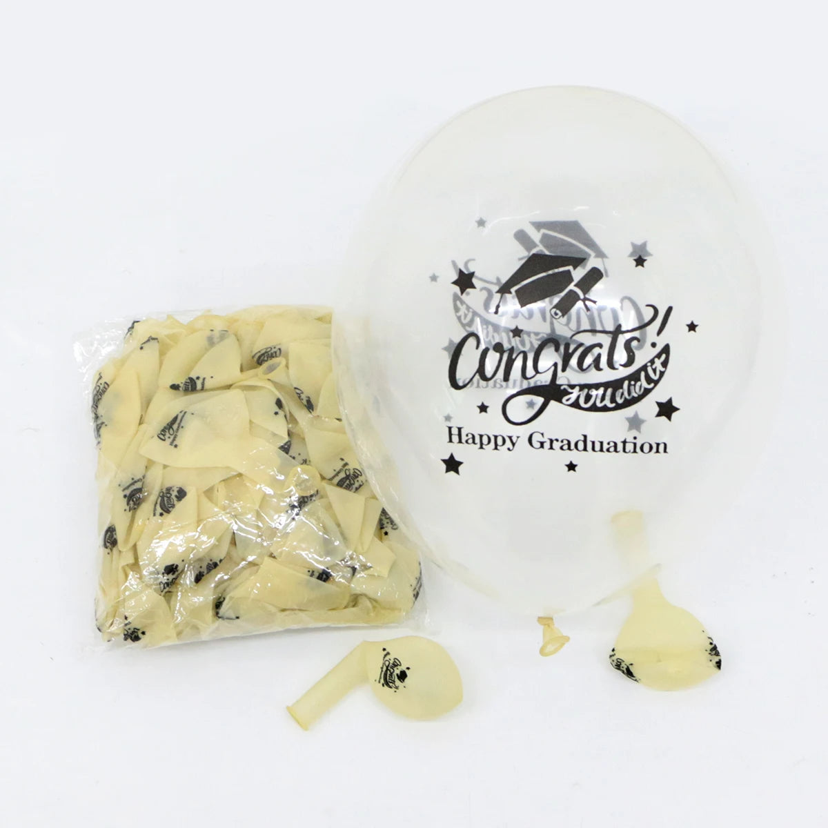 Graduation  Gold Silver Black Balloon Congratulation Graduation High School Graduation Party Decoration Supplies
