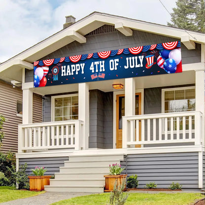 America Independence Day Decorative American Flag Tinsel Garland Banner 4th of July Party Supplies Home Wall Hanging Decoration