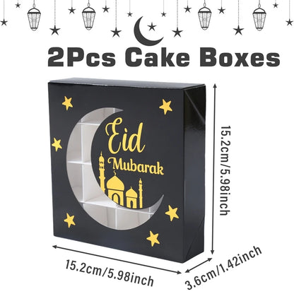 EID Mubarak Decor Candy Box Ramadan Decoration 2025 for kid Packaging Box Ramadan Kareem Islamic Muslim Party Eid Al Adha Gifts