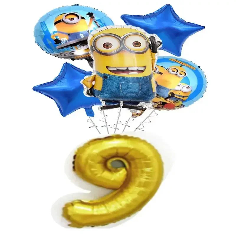 Birthday Party Disposable Tableware Plates Cups Napkins Tablecloths Balloons Decorate Party Supplies
