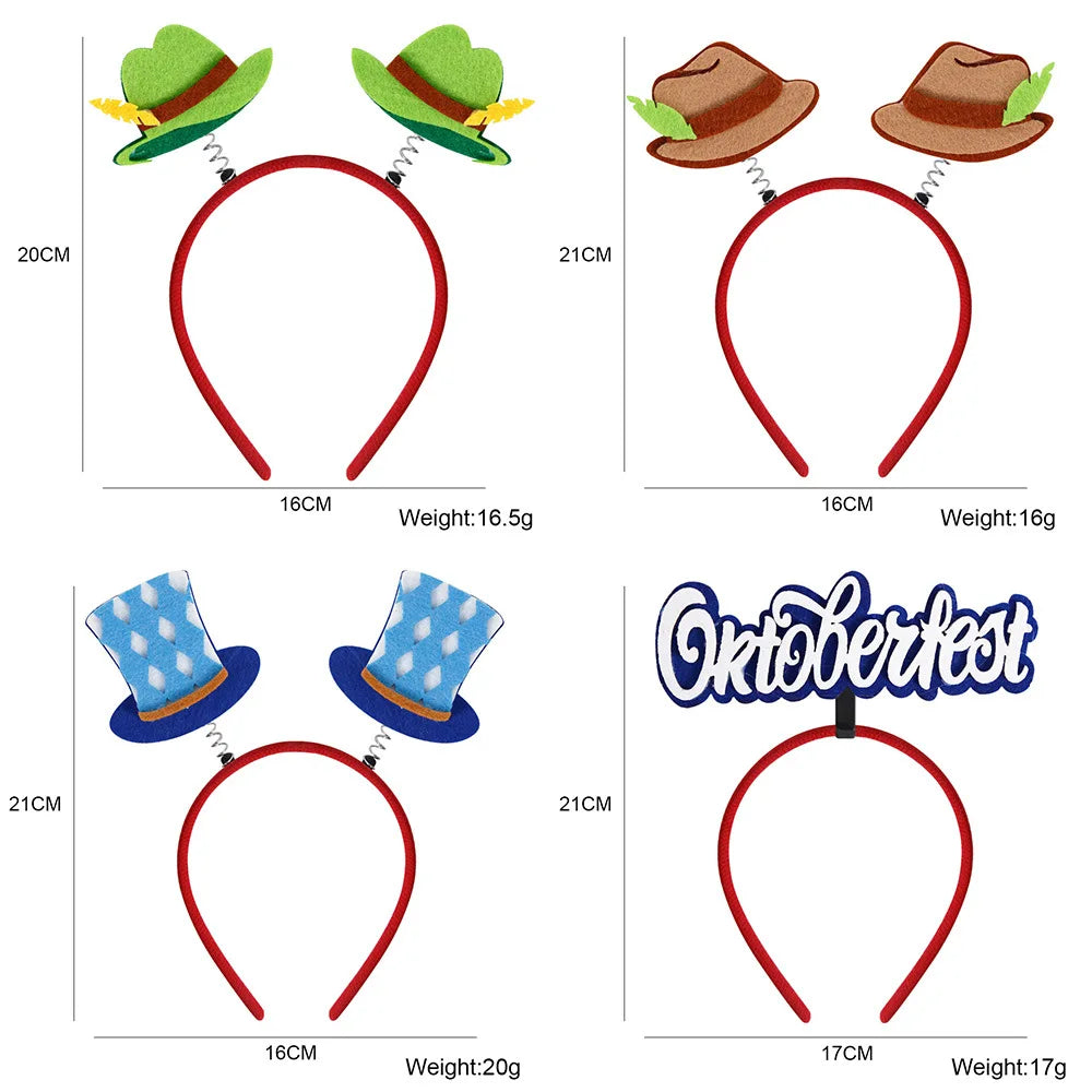 Munich beer headband photo props party decorations Love Oktoberfest headband buckle Makeup costume props christmas decoration