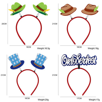 Munich beer headband photo props party decorations Love Oktoberfest headband buckle Makeup costume props christmas decoration