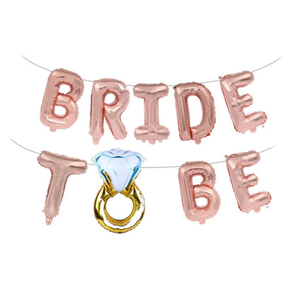 Bride To Be Party Decorations Balloons Napkin Cups  Veil Sash Team Bride Wedding Decor Bachelorette Party Supplies