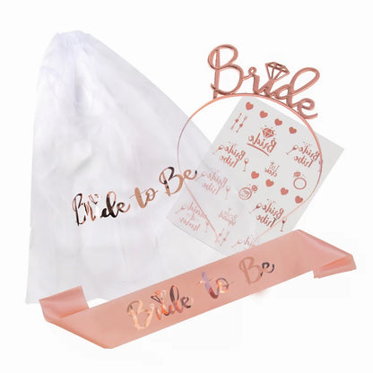 Bride to Be Disposable Tableware Set Plate Cup Napkins Decor Bachelorette Party Hen Night Bridal Shower Decorations Supplies